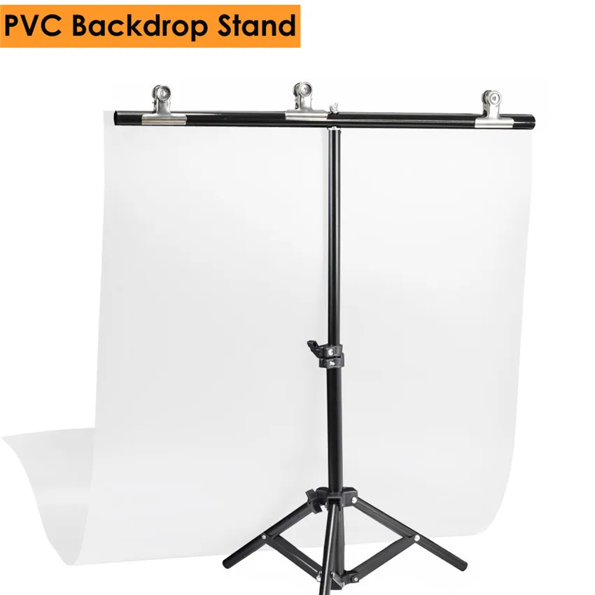 Photography PVC Backdrop Background Support Stand System Metal Backgrounds for Photo Studio 68cm Backdrop & 3pcs Clamp Photography PVC Backdrop Background Support Stand System Metal Backgrounds for Photo Studio 68cm Backdrop & 3pcs Clamp