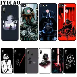 Силиконовый мягкий чехол IYICAO Darth vader Star wars для Xiaomi Redmi 6A 5A Note 8 7 4X5 Plus 6 Pro черный чехол из ТПУ