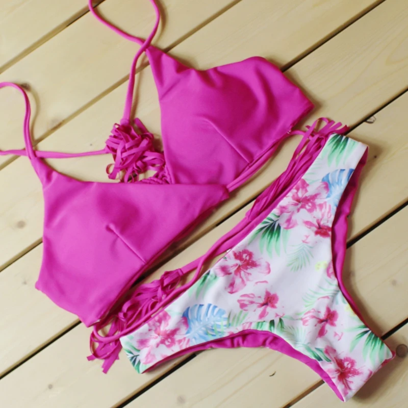 

2017 Newest Summer Beach Sexy Bikini Bandage Swim Wear For Women Push Up Biquini Swimsuit Female Bathing Suit Ladies Beachwear