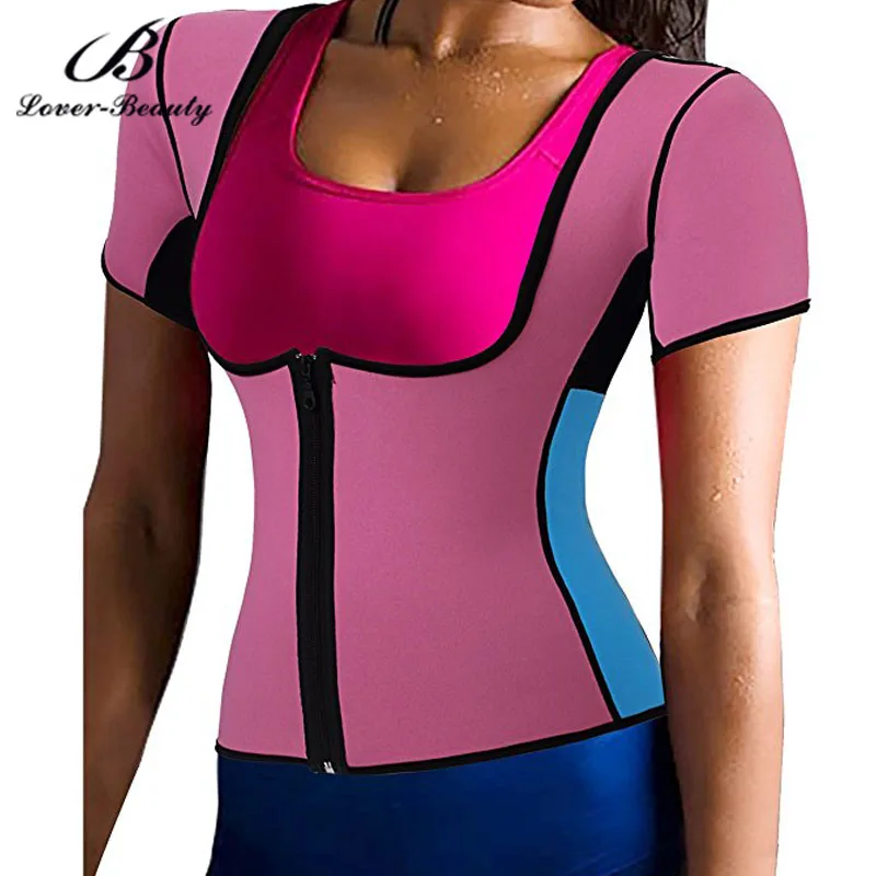Lover Beauty Plus Size Neoprene Slimming Hot Vest With Sleeves Exercise