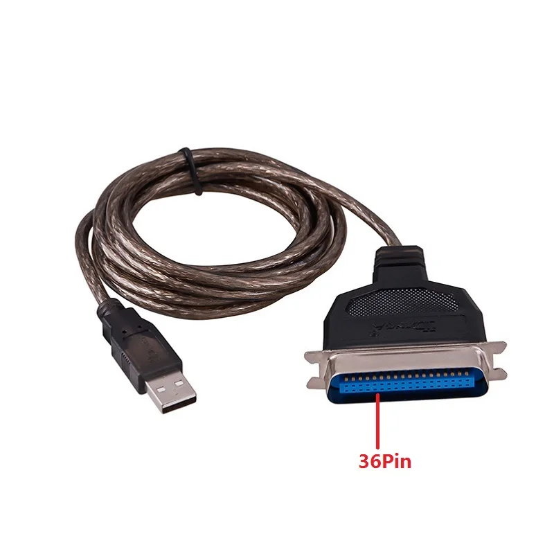 

2Pcs Tin plated copper 1.5M Usb to CN 36Pin Parallel port to connect data cable Printer cable Multifunction data transmission