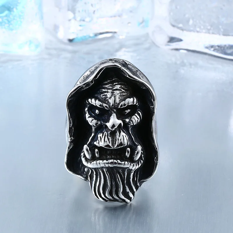 Beier Exclusive Sale Warcraft Gul'Dan Ring For Man Stainless Steel Unique Hardcore Collection Game Artwork Movie Jewelry BR8-348