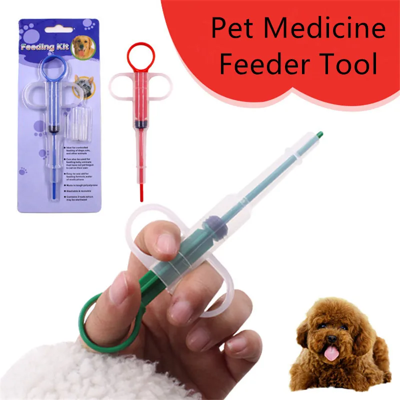 

New 1PC Color Random Easy Kitten Cat Water Milk Feeding Tools Pet Medicine Feeder Pill Tablet Capsule Silicone Syringe Tool