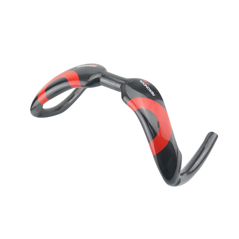 AERONOVA Carbon Handlebar Track Bar Sprinter Drop Bar UD Glossy 31.8mm 375385mm  Racing Hectic Bars Track Competition (5)