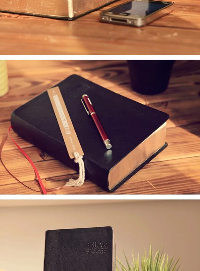 Винтажный толстый блокнот, Библейский дневник, кожаная записная книжка Zakka Caderno Escolar, канцелярские принадлежности, офисные материалы, школьные принадлежности