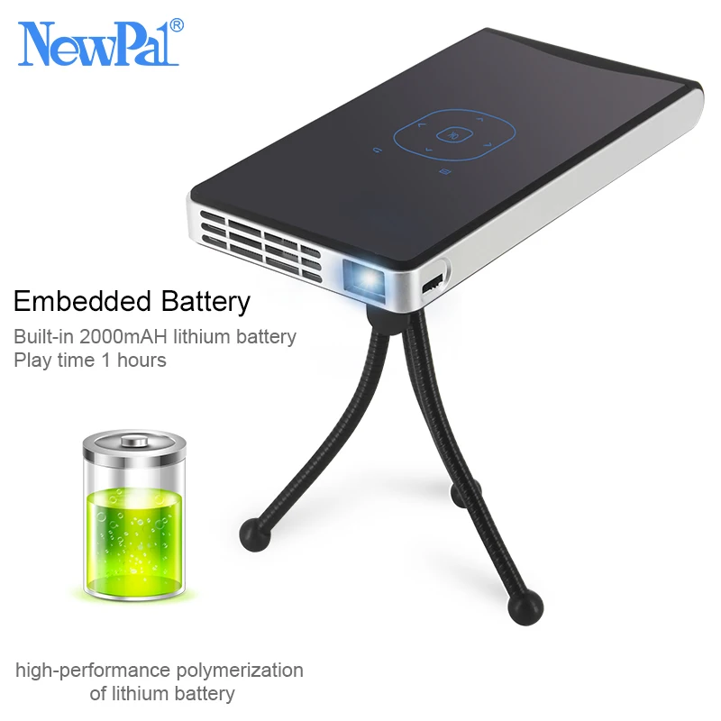 Mini DLP Projector Full HD 3D Projectors Handle 1080p Android WIFI Bluetooth Outdoor Home Theater Player Video Projector