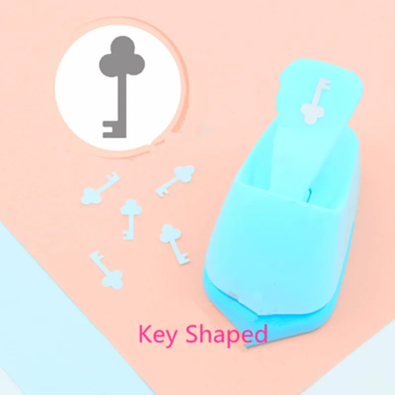 

Free Shipping Key shaped save power paper/eva craft punch Scrapbook Handmade punchers Child DIY hole punches lock opener puncher