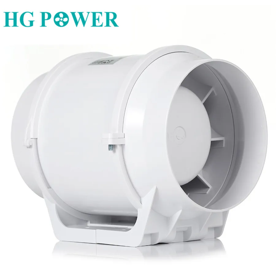 3" 75mm Inline Duct Fan Hydroponic Bathroom Extractor Booster Ventilation Blower Exhaust Fan Apply for Grow Tent Plant Growing