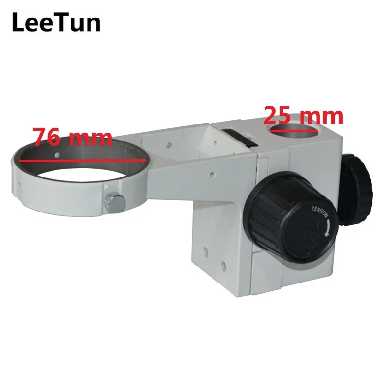 

LeeTun Stereo Microscope Adjustable Coarse Focus Arm Holder E Arm Head Holder Ring Arbor Stand Bracket Bar Hole Diameter 25 mm