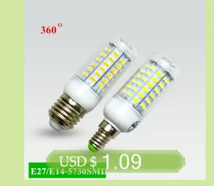 Super LED Bulb E27 E14 220V SMD 5730 LED Lamp 24 36 48 56 69leds AC 230V 5730SMD LED Corn Bulb light Chandelier AC200-240V
