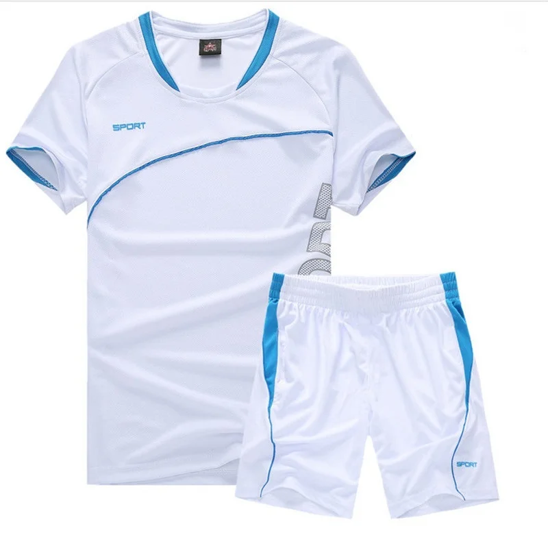 Новые летние комплекты, спортивный костюм с коротким рукавом, мужской комплект из двух предметов, футболки с принтом+ шорты, мужской повседневный спортивный костюм, одежда для бодибилдинга - Цвет: White FK078