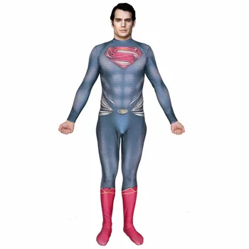 

DC 3D Superman Cosplay costume Iron Man Tights Cosplay All Saints' Day Role Play Clothing COS