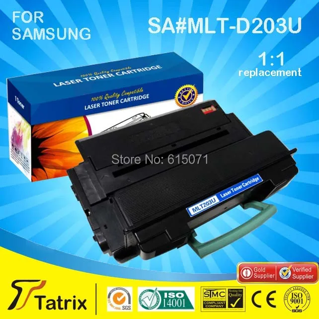 

New Product Toner Cartridge with Chip for Samsung MLT-203S with 100% 1:1 replacement , free shipping