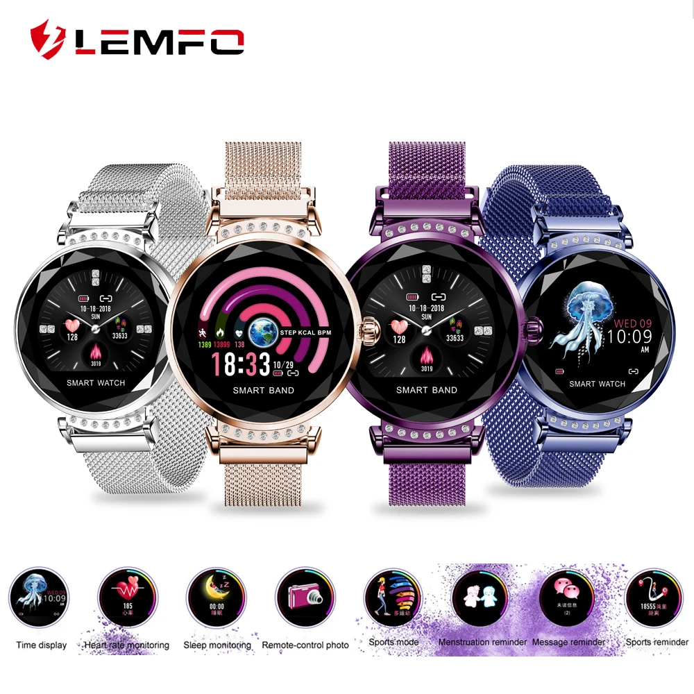 LEMFO H2 Luxury Smart Watch Women Waterproof Ladies fashion Smartwatch