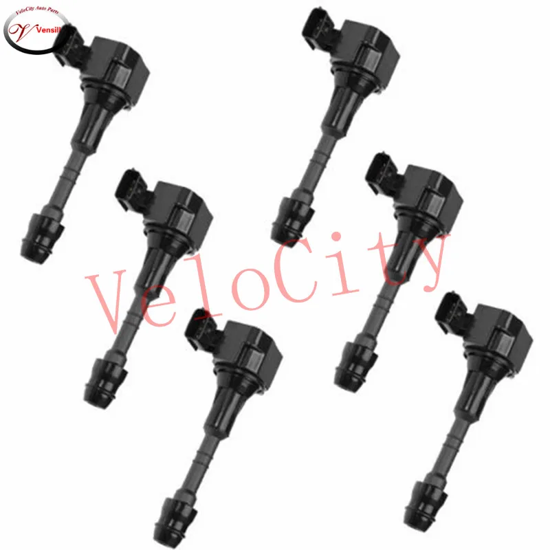 

6 шт., деталь катушки зажигания № 22448-8J115 22448-8J11C для 02-06 Altima 05-19 Frontier 02-08 Maxima 02-04 Infiniti I35 01-03 QX4