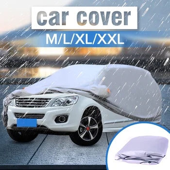 

M/L/XL/XXL Universal Full Car Cover Anti Rain Snow Ice Waterproof Dustproof UV Outdoor