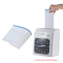 90 pz/pacco Carte del Tempo Timecards Mensile-sided 18*8.4 cm per Dipendente Presenze Time Clock Recorder Registrazione in Tempo