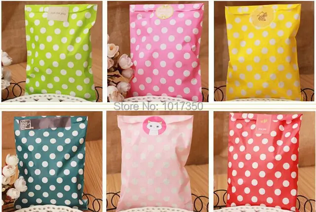 100pcs Polka Dot Paper Party Bags Snack Treats Lolly Favour Kids Candy Buffet cake bags Wedding