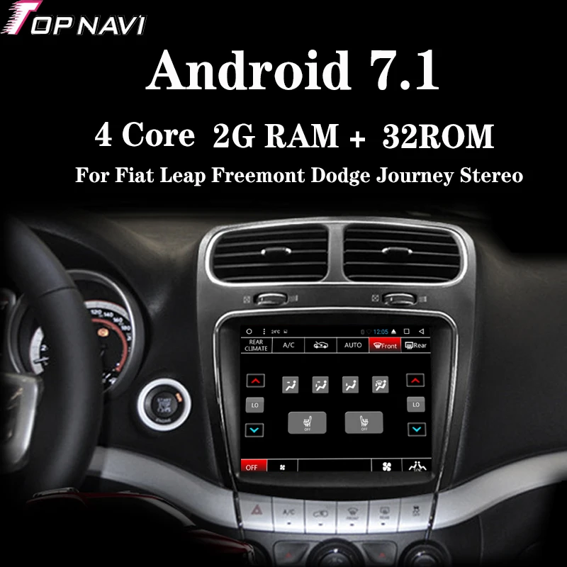 Topnavi 2Din Android 7,1 Автомагнитола 2G+ 32G 8,4 ''Авторадио плеер с gps навигацией для Fiat Leap Freemont Dodge Journey стерео