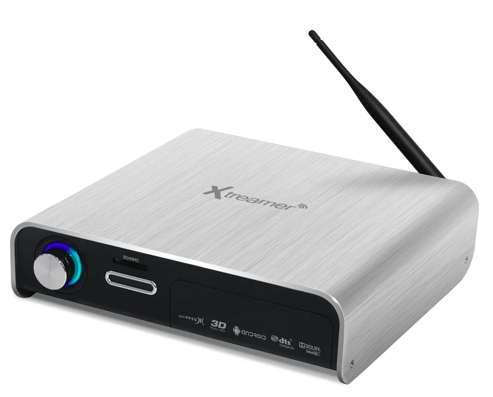 xtreamer prodigy silver realtek 1186 media player with 3 5 font b HDD b font slot