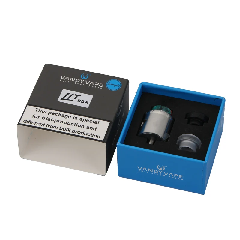 НОВЫЙ Бак Vandy Vape Lit RDA Восстановленный атомайзер с 3 капельными наконечниками