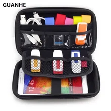 GUANHE 2," сумка чехол для внешнего жесткого диска/электроники Кабельный органайзер сумка/камера/Mp5 портативная коробка-чехол на HDD/power Bank
