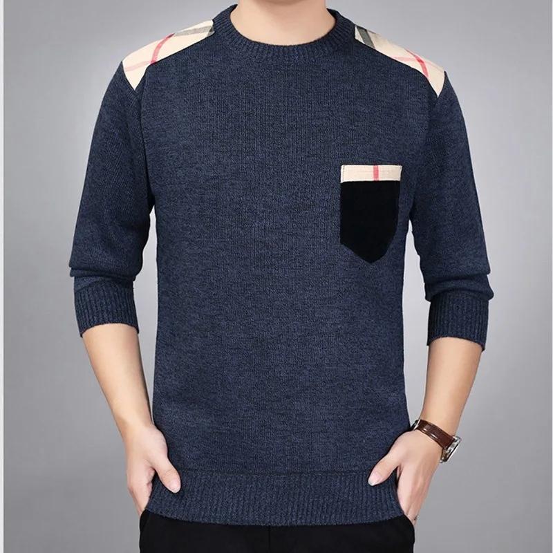 Men Sweater 2017 New Autumn Hot Sale Top Design Patchwork