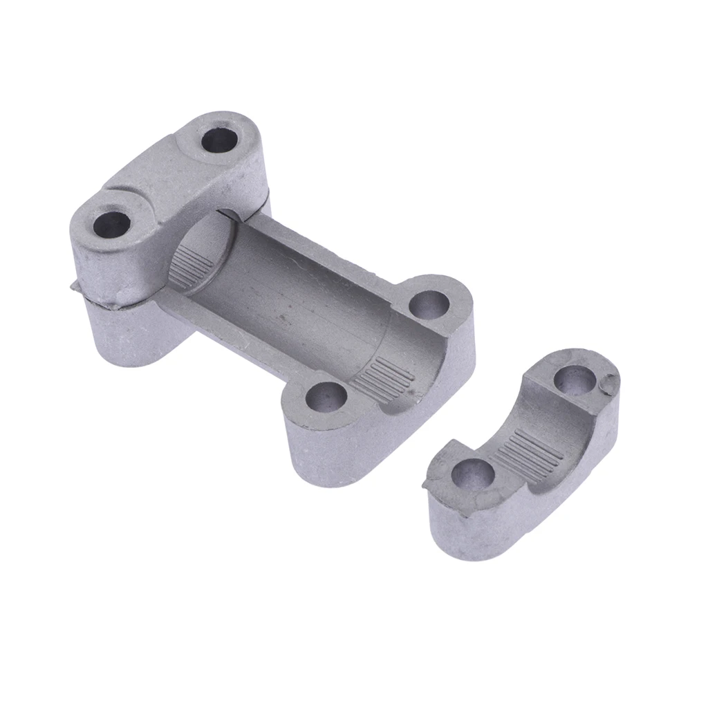  22mm Silver CNC Alloy Handlebar Riser Mount Clamp Adapter Universal  Handle Bar Clamp Adapter Riser Taper