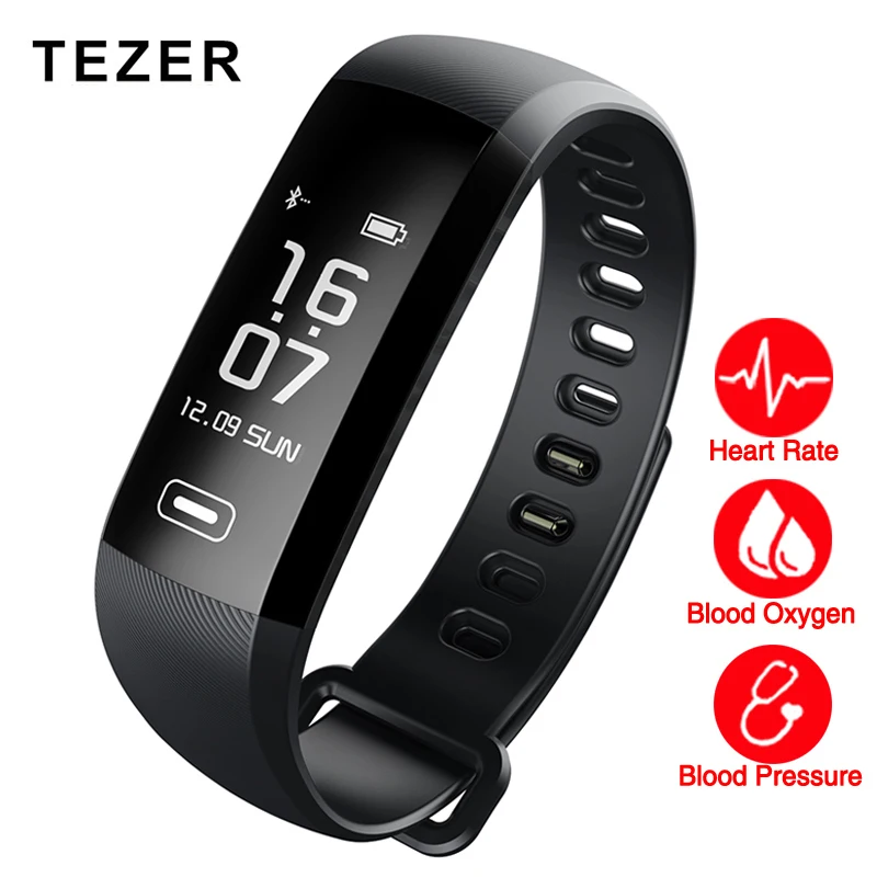 TEZER R5MAX blood pressure heart rate monitor Blood oxygen 50 Letter message push large font b