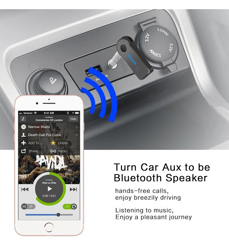 Quality Bluetooth AUX Audio 3.5MM Jack Music Bluetooth Receiver Car Kit Wireless Speaker Headphone MP3 Music Adapter Hands Free (9)