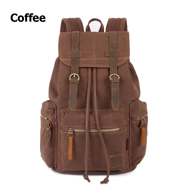 Men Canvas Backpack Vintage Women New Fashion Travel Bags Large Capacity Teenager School Backpacks Anti-theft Rucksack BP0186 (6)