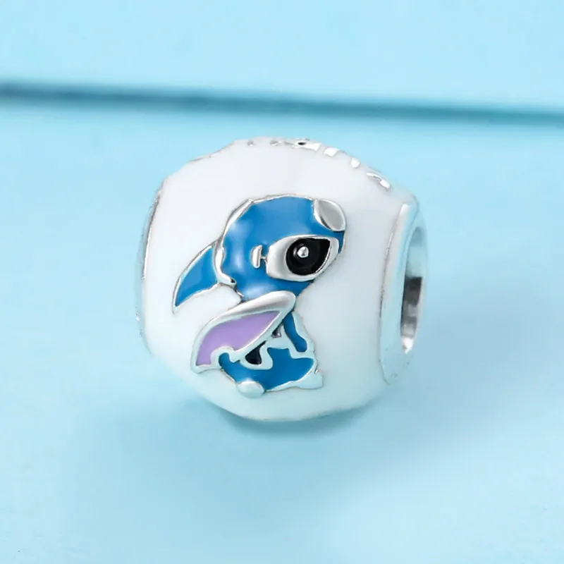 

2018 Winter Original 925 Sterling Silver Lilo & Stitch Charm, Mixed Enamel Beads Fit Charms Charms Bracelet Diy Jewelry Making