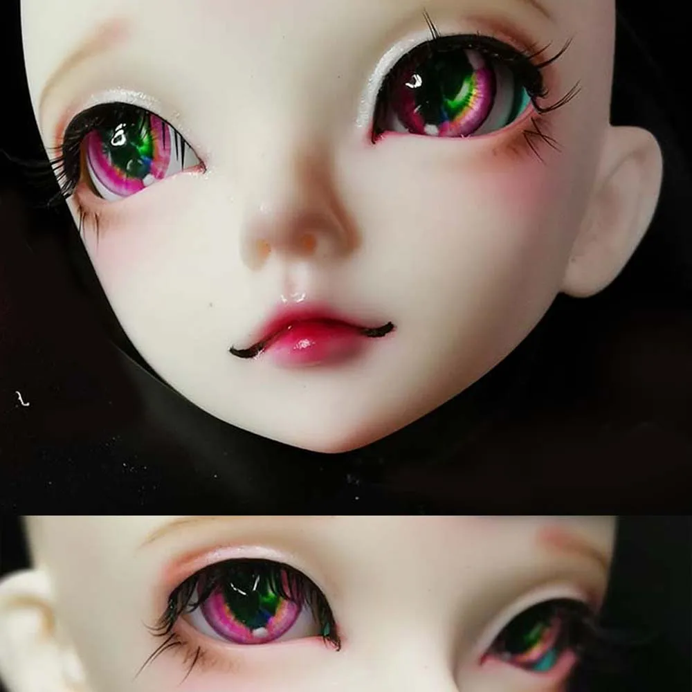Пара глаз BJd для 1/3 1/4 1/6 bjd розовые глаза кукол dd Мультяшные Bjd sd игрушки очков