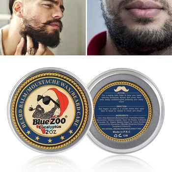 

1Box 60g Natural Beard Cream Moisturizing Sweet Orange Sandalwood Eucalyptus Organic Beard Wax Hair Removal Men's Makaup Fashion