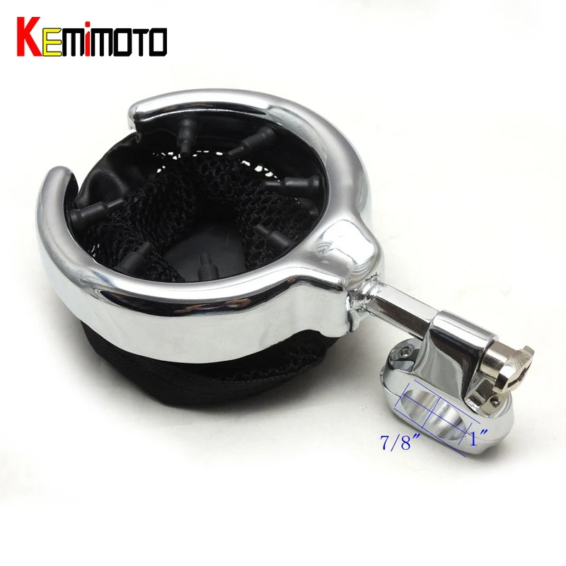 Handlebar Cup Holder Water bottle holder Chrome Metal Drink stand