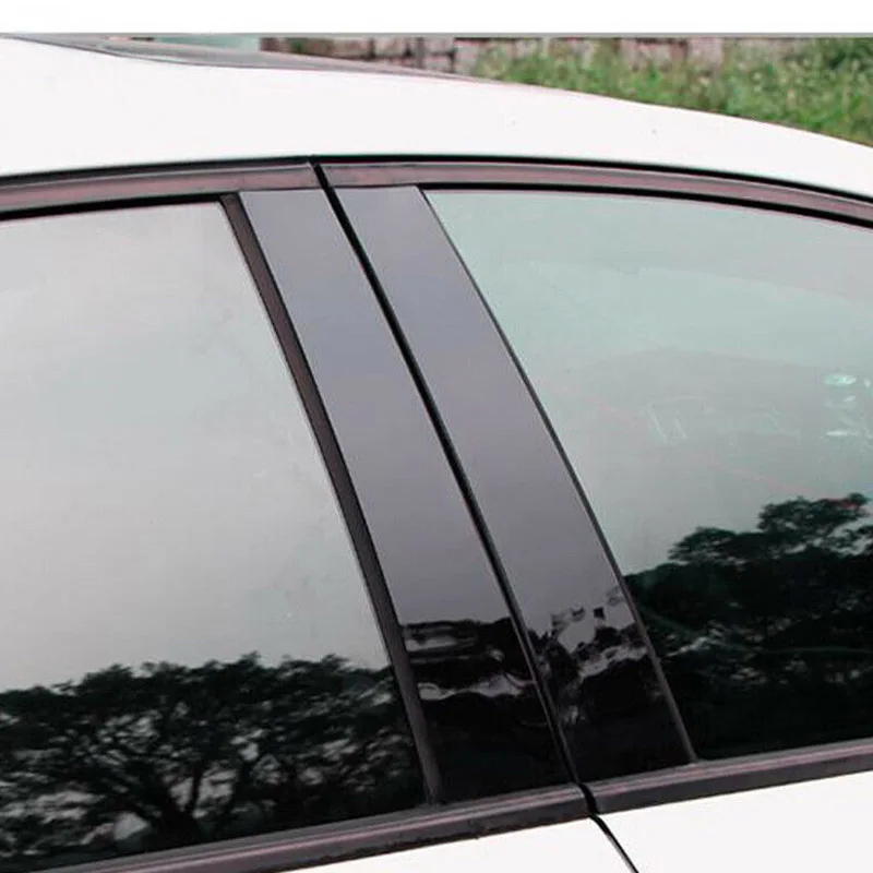8 шт набор BC столб крышка двери окна черная отделка полосы для Mazda 3 2006 2008-2012