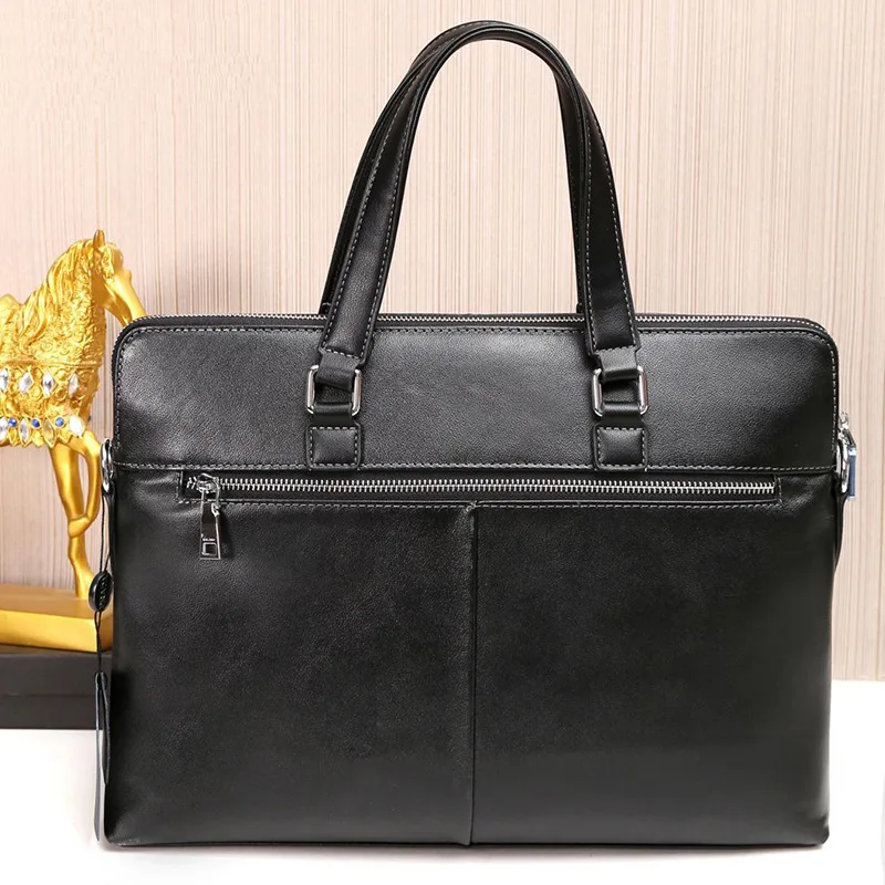 2019 Head Layer Large Capacity Business Bag Cowhide Genuine Leather Bag Mens Bags Leisure Briefcase For Laptop/Computer 2019 Head Layer Large Capacity Business Bag Cowhide Genuine Leather Bag Mens Bags Leisure Briefcase For Laptop/Computer