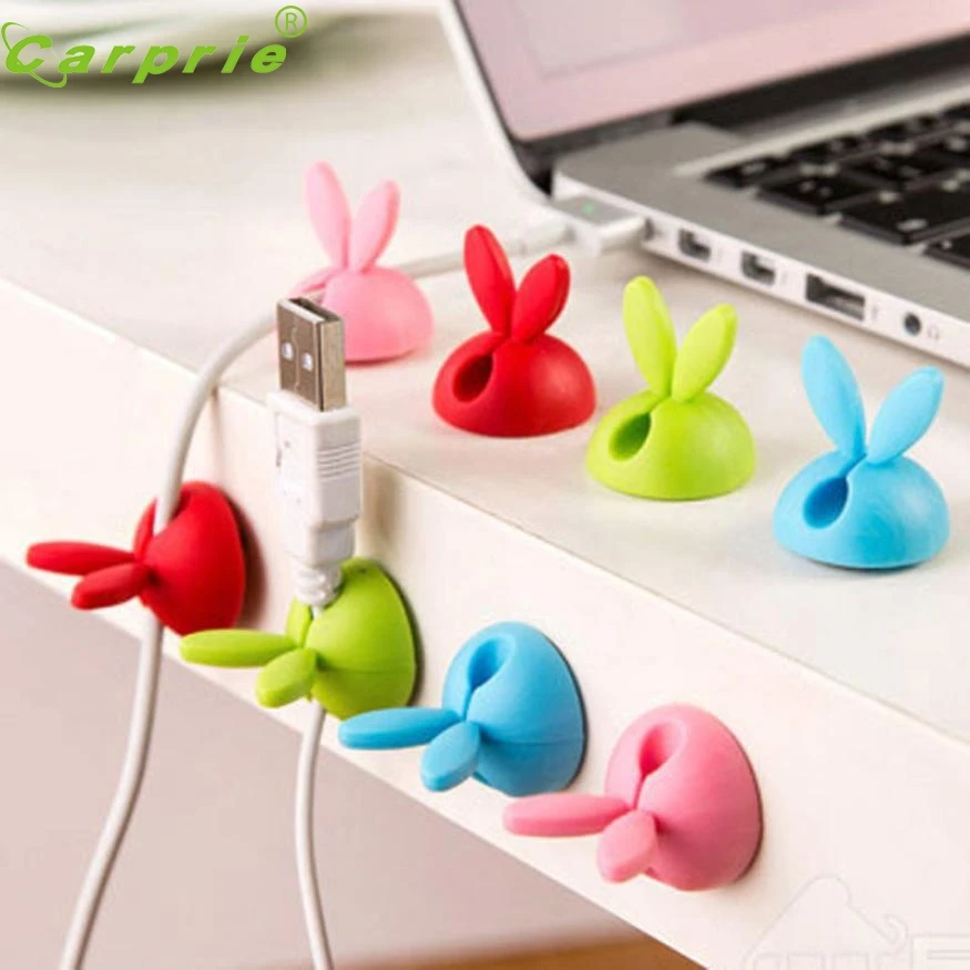 Cute-Design-4pcs-Cable-Winder-Lovely-Rabbit-Shaped-Cable-Wire-Organizer-Bobbin-Winder-Wrap-Cord-Office