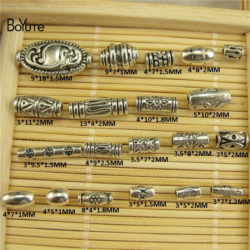 BoYuTe Wholesale Tibetan Silver Beads DIY Hand Made Jewelry Accessories Spacer Beads Jewlry Making (3)
