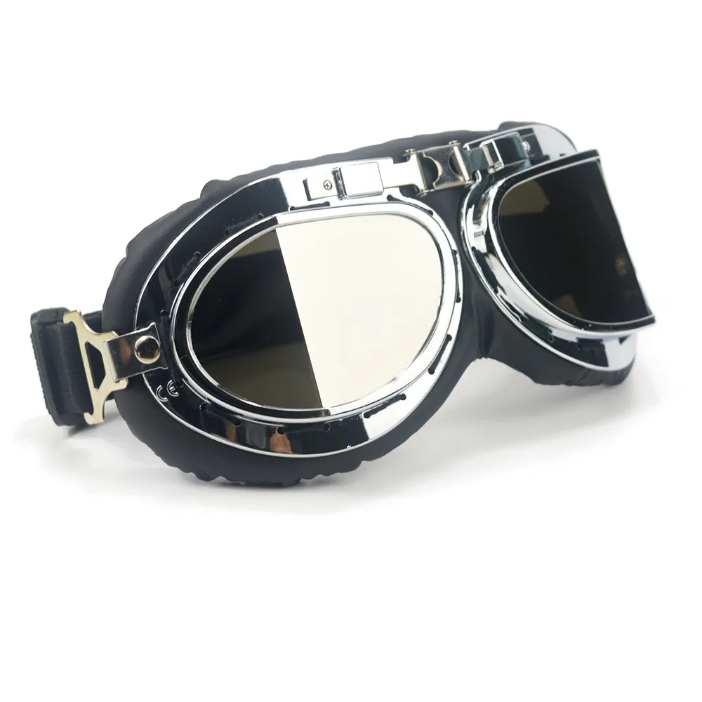 1 шт. шлем стимпанк очки пилот байкер винтажные мотоциклетные очки ретро крейсер мото Второй мировой войны скутер Очки