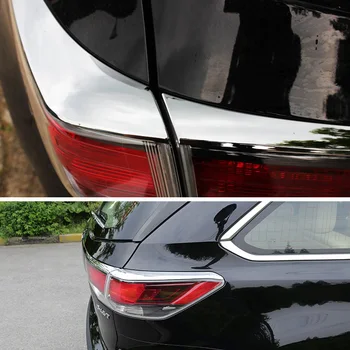 

For Toyota Highlander 2015 2016 2017 Rear Tail Light Taillight Lamp Cover Frame Decoration Strip Trim Car Styling Accessories