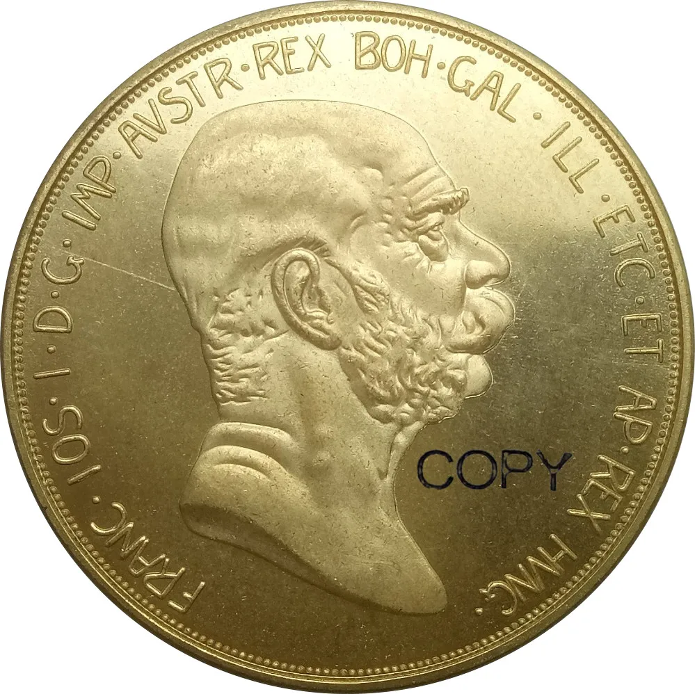 Австрия Венгрия 100 Корона 1908 Франц Иосиф I 60 я годовщина правления золотая монета