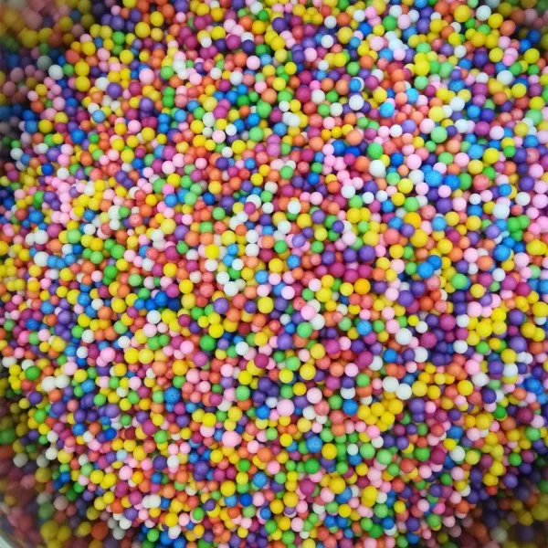 Wholesale 500g New Mini Assorted Colorful Rond Foam balls Polystyrene