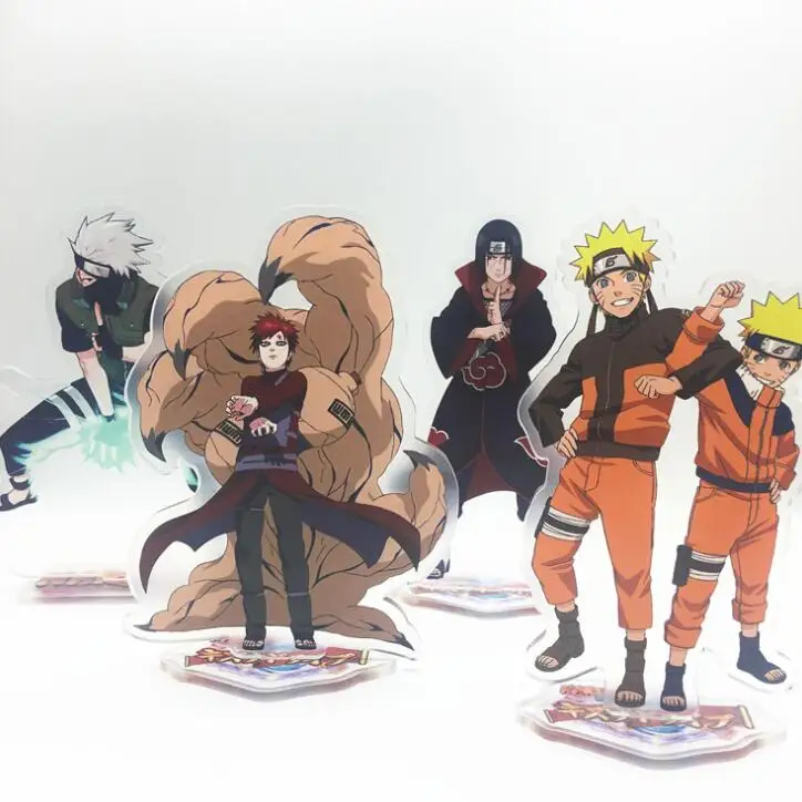 

Anime Naruto Sasuke Gaara Itachi Jiraiya Transparent Acrylic Stand Figure Desktop Decoration Collection Model Toy Cosplay Doll