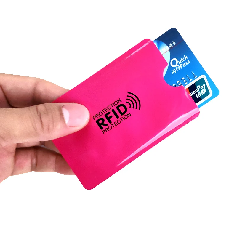 Новый блокирующий rfid алюминиевый держатель для кредитных карт анти сканирующий