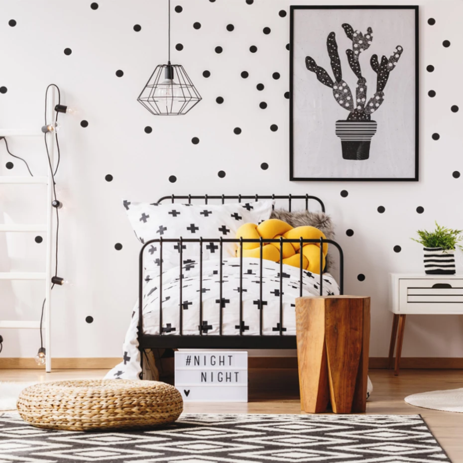 200 Dots Wall Decal Individual Stickers Children Art Decor Bedroom Nursery Kids 