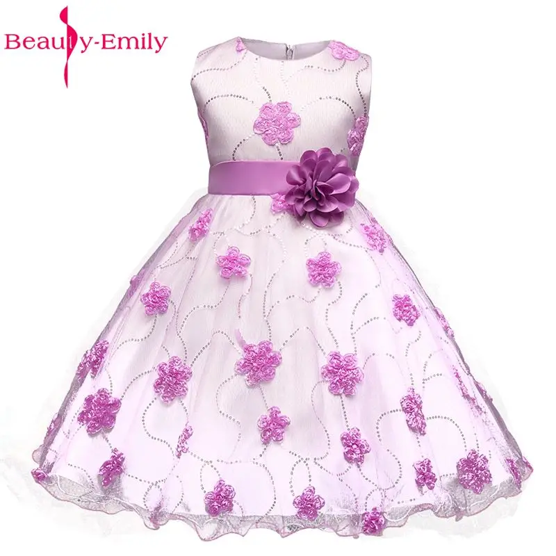 Beauty Emily/тюлевые платья с бантом цветочное кружевное платье принцессы Променад