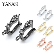 Медные циркониевые серьги застежки и крючки Аксессуары для маркировки ювелирных изделий ручной работы Diy женские серьги с подвесками подарок