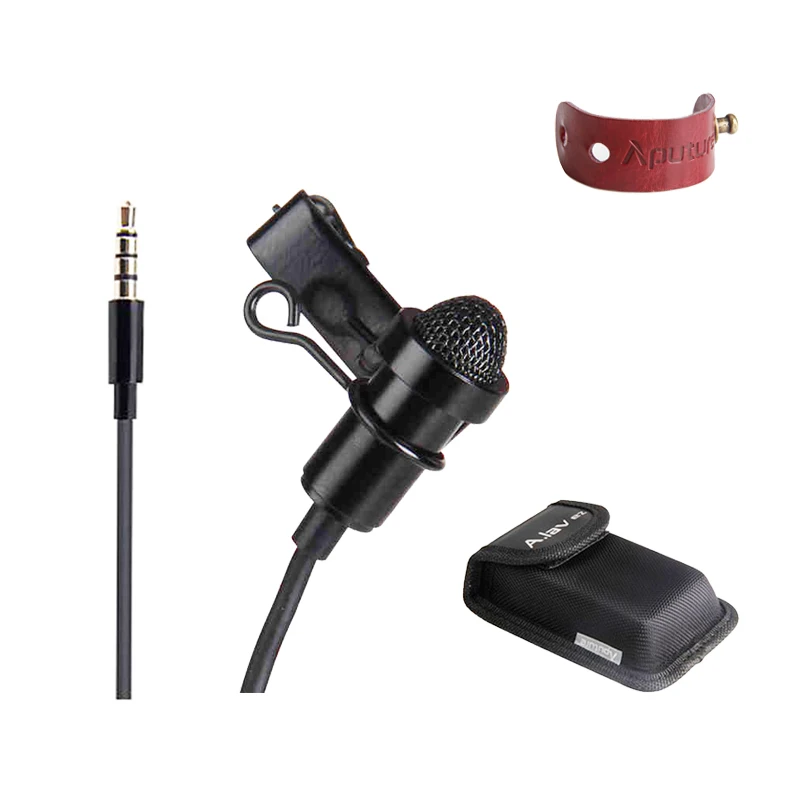 

Aputure A.lav ez Omnidirectional Lavalier Condenser Microphone with Wind Shield Windscreen 10ft durable Reinforced Cable for IOS