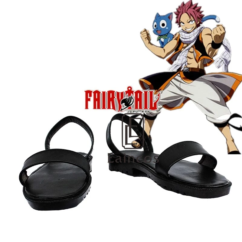 Anime Fairy Tail Etherious Natsu Dragneel Cosplay Party Shoes Black Anime Fairy Tail Etherious Natsu Dragneel Cosplay Party Shoes Black